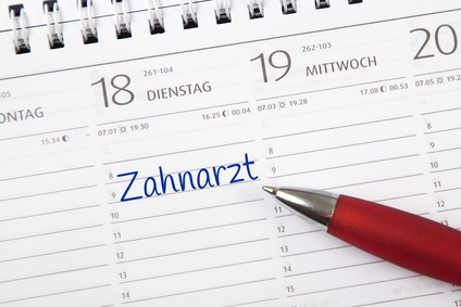 Eintrag im Kalender: Zahnarzt